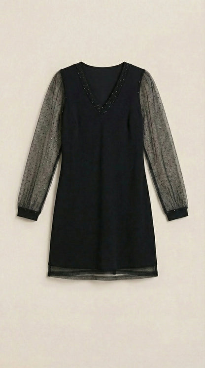 Margarita | Vestido Corto con Mangas