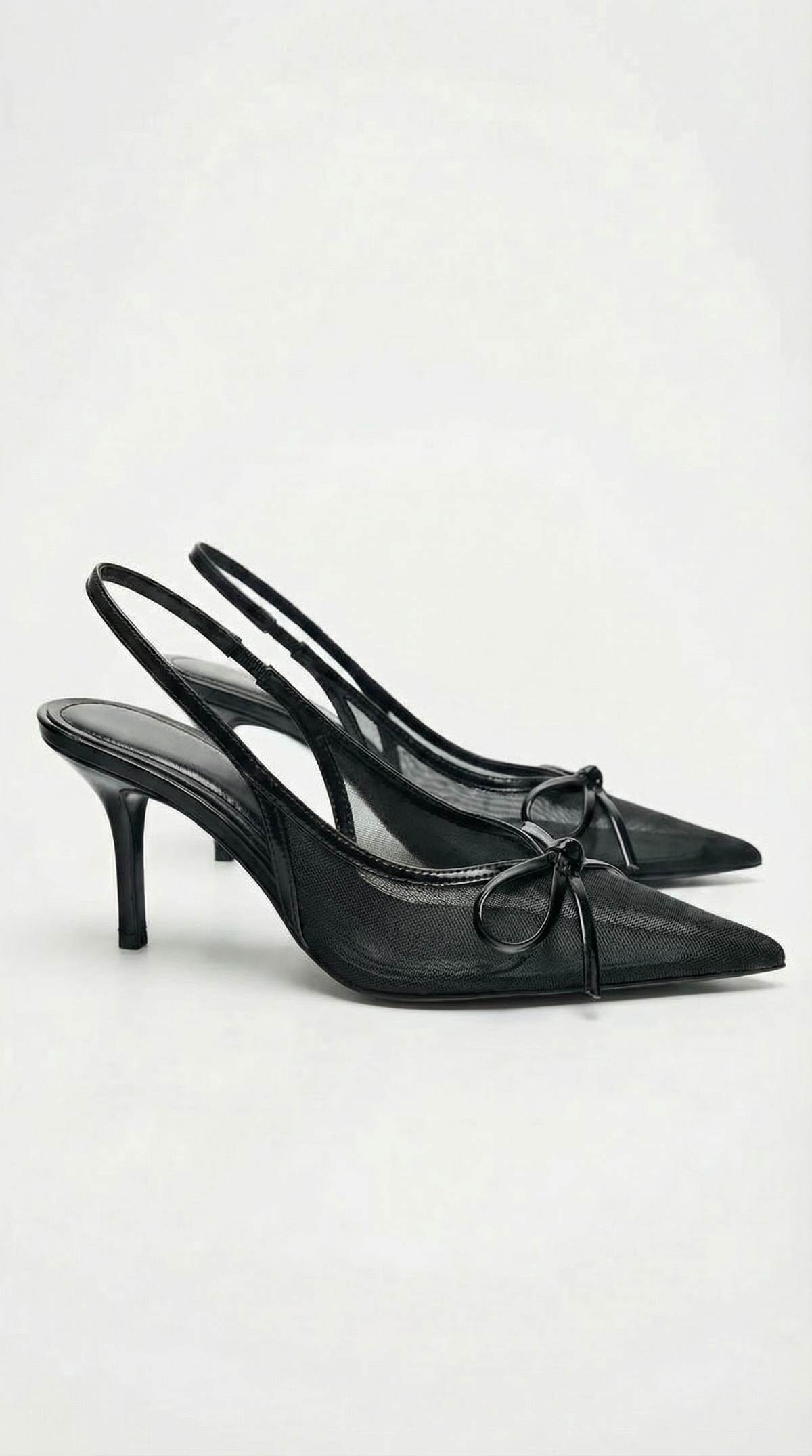 Michelle | Zapatos de Tacón con Tira Trasera y Malla
