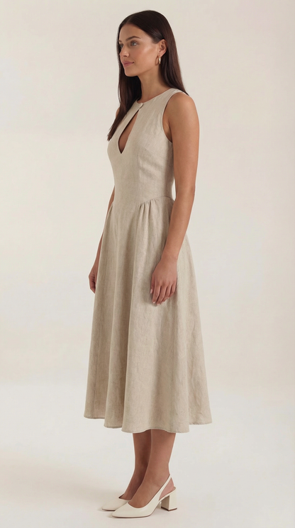 Nancy | Vestido Midi con Aberturas