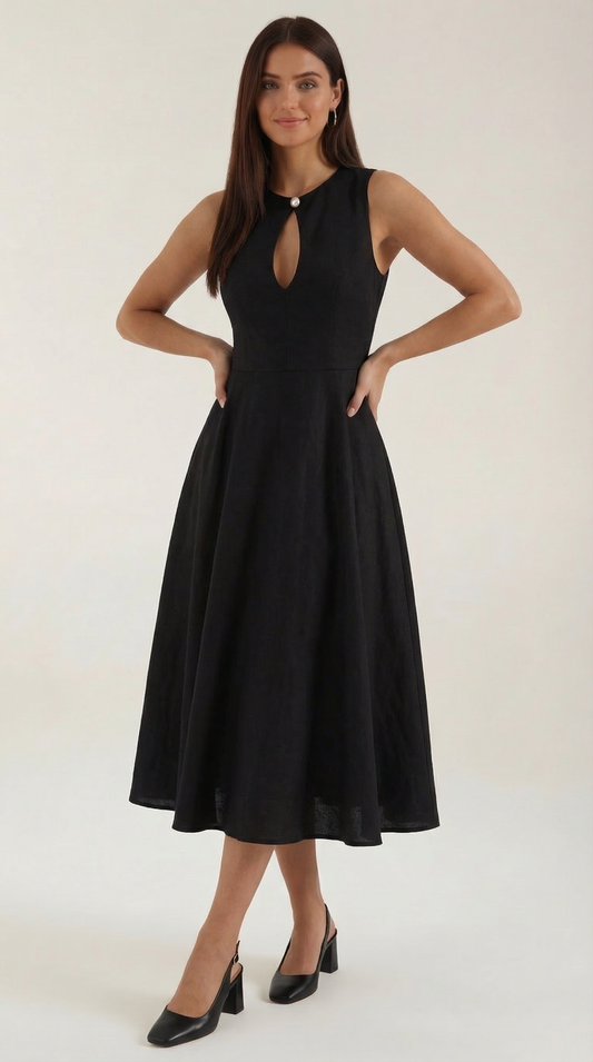 Nancy | Vestido Midi con Aberturas