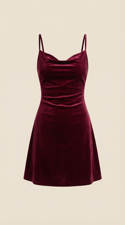 Olivia | Vestido Corto de Tirantes Verde Oliva