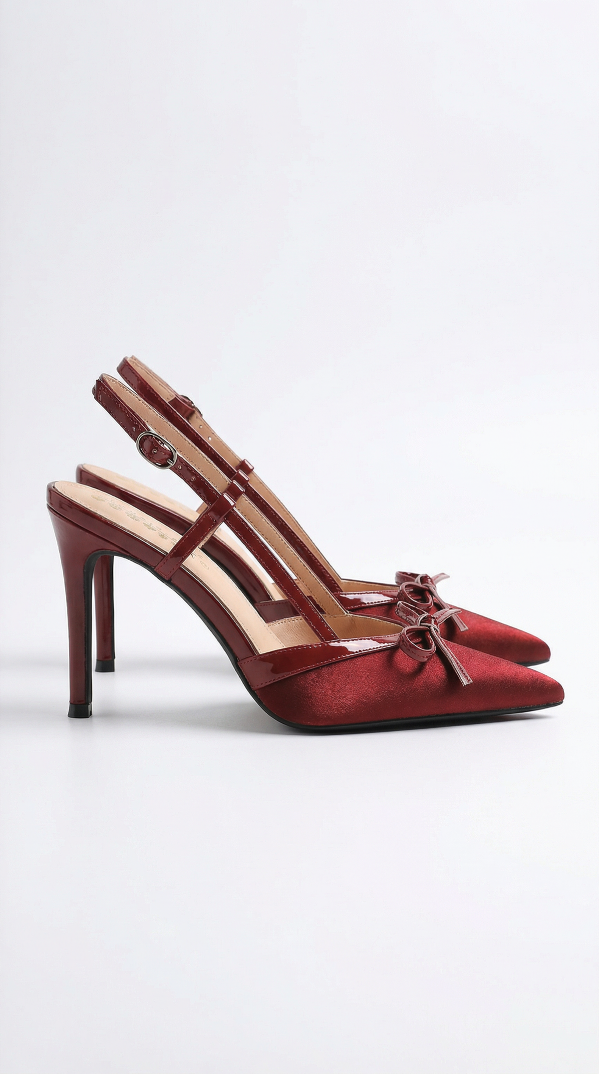 Rebecca | Tacones de Satén con Lazo