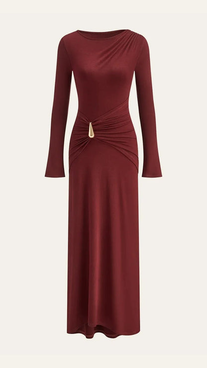 Renee | Vestido Maxi de Manga Larga