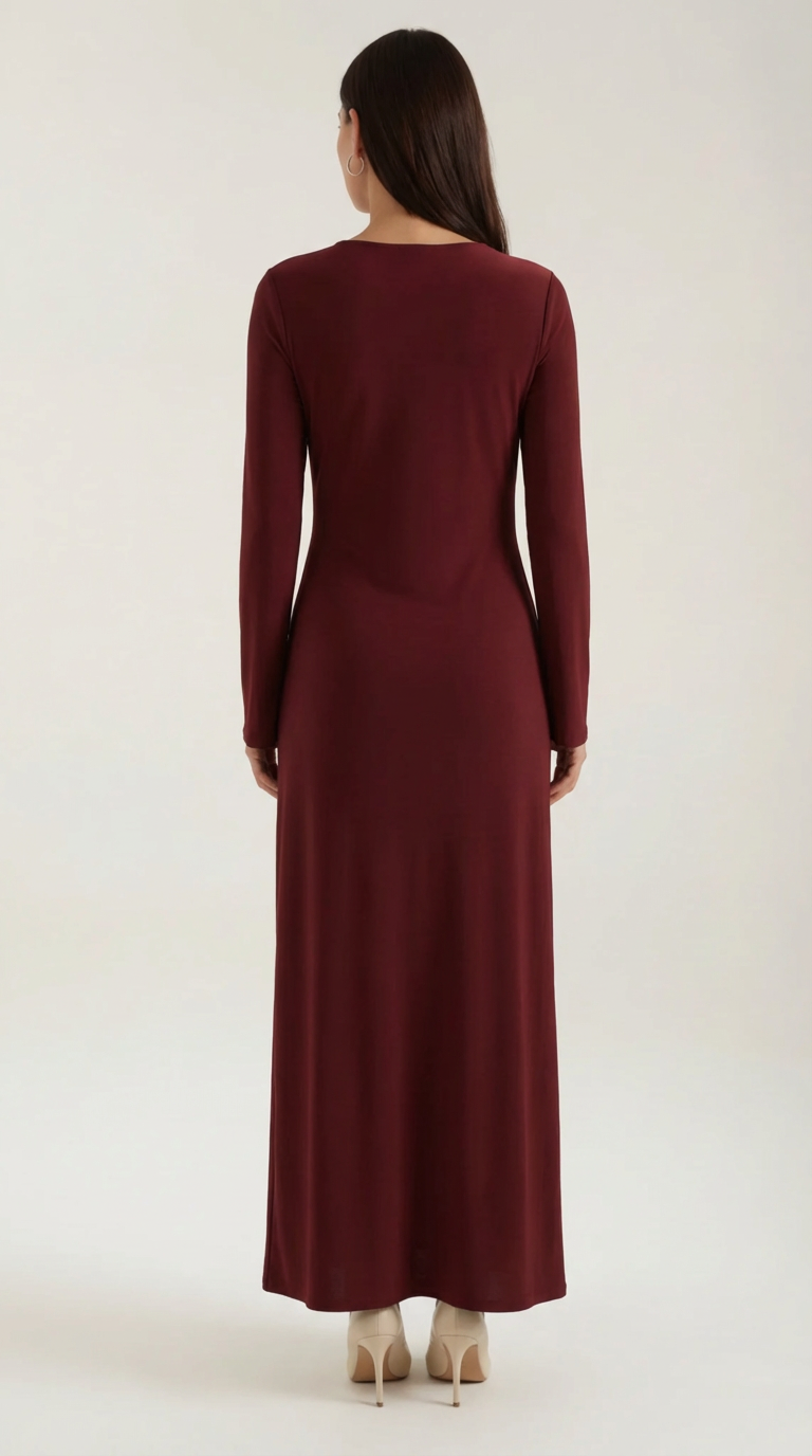 Renee | Vestido Maxi de Manga Larga