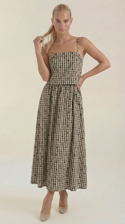 Vichy | Vestido Midi de Verano a Cuadros
