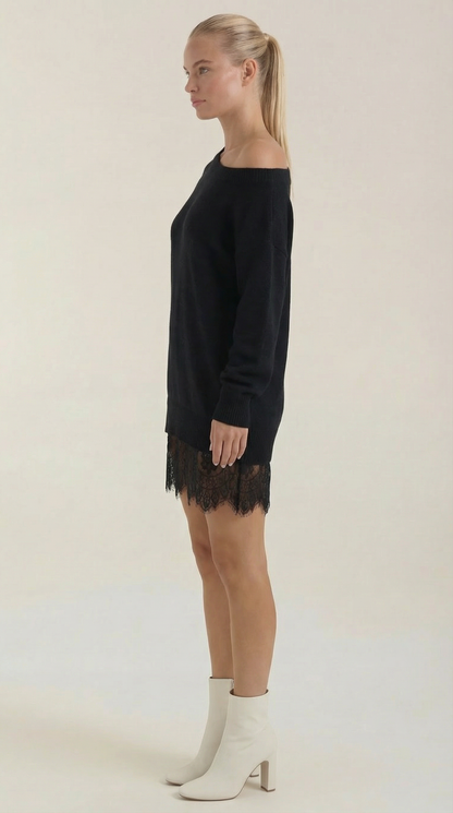 Rosemary | Vestido de Punto con Encaje