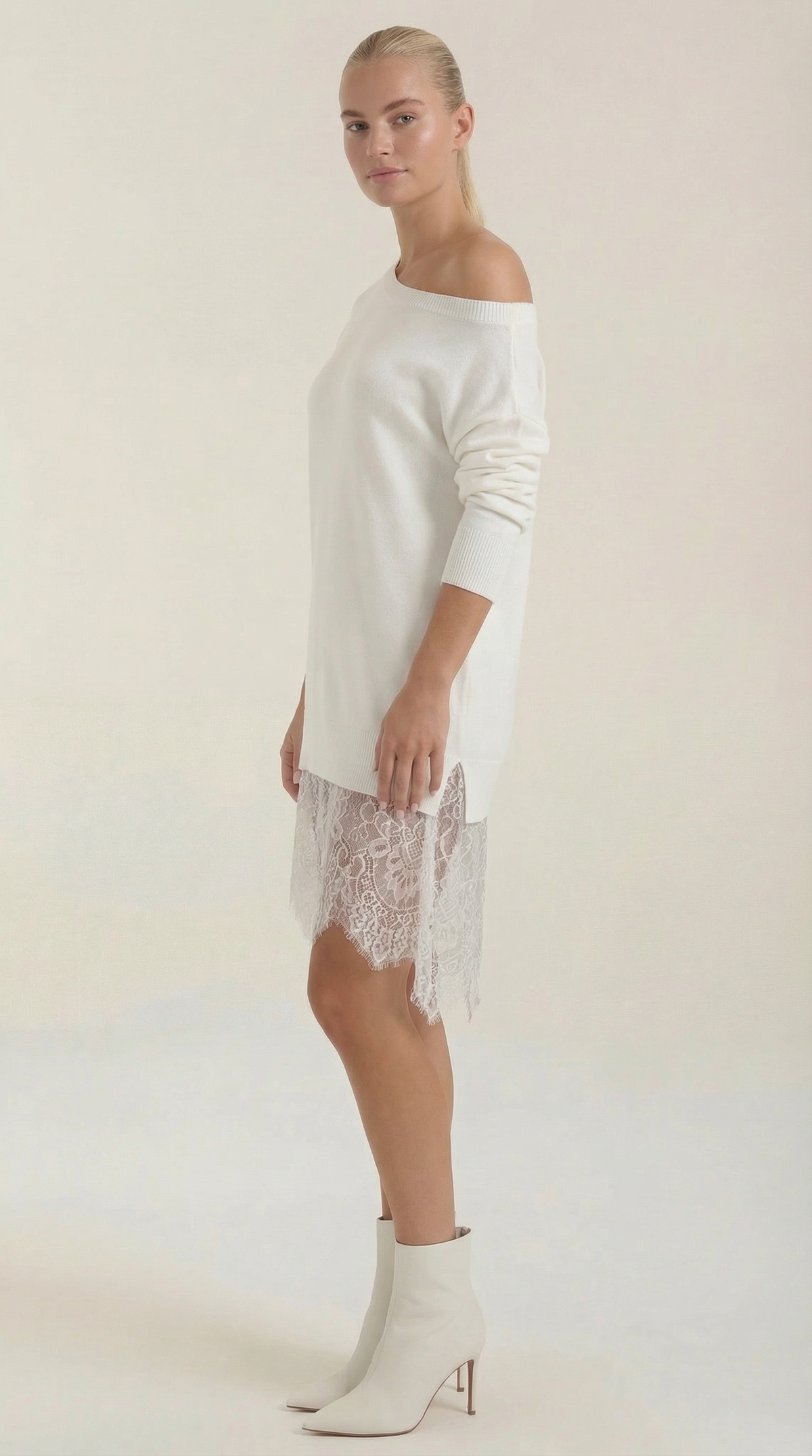 Rosemary | Vestido de Punto con Encaje