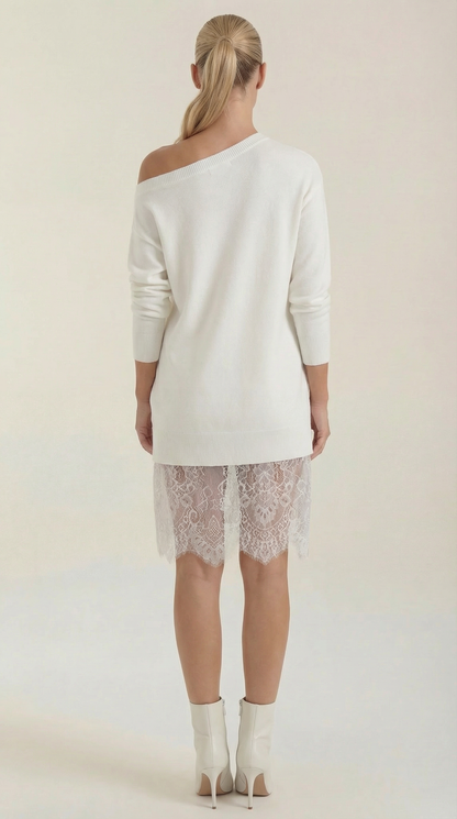 Rosemary | Vestido de Punto con Encaje