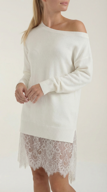 Rosemary | Vestido de Punto con Encaje