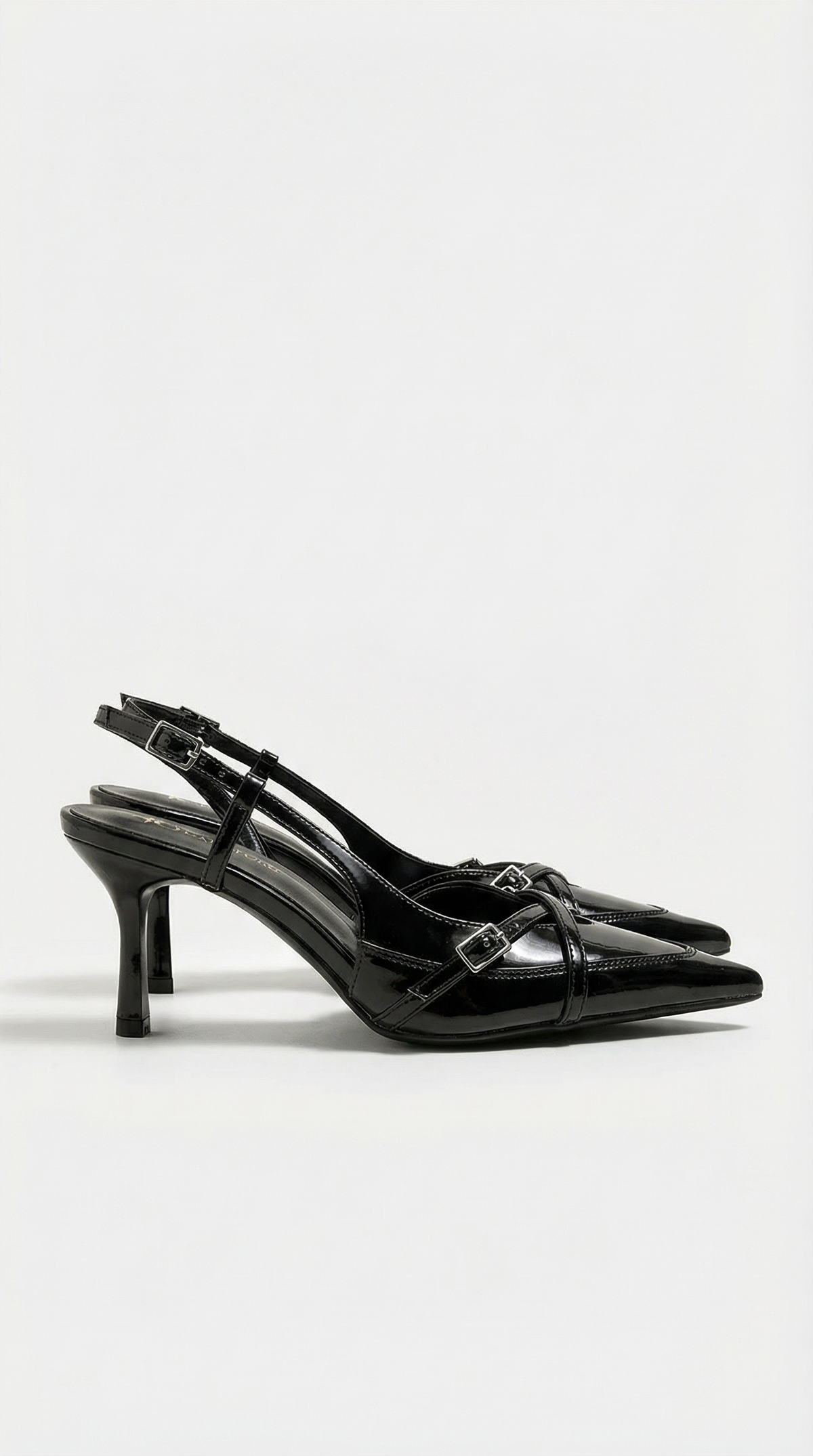 Samantha | Zapatos de Tacón con Tira Trasera y Hebilla