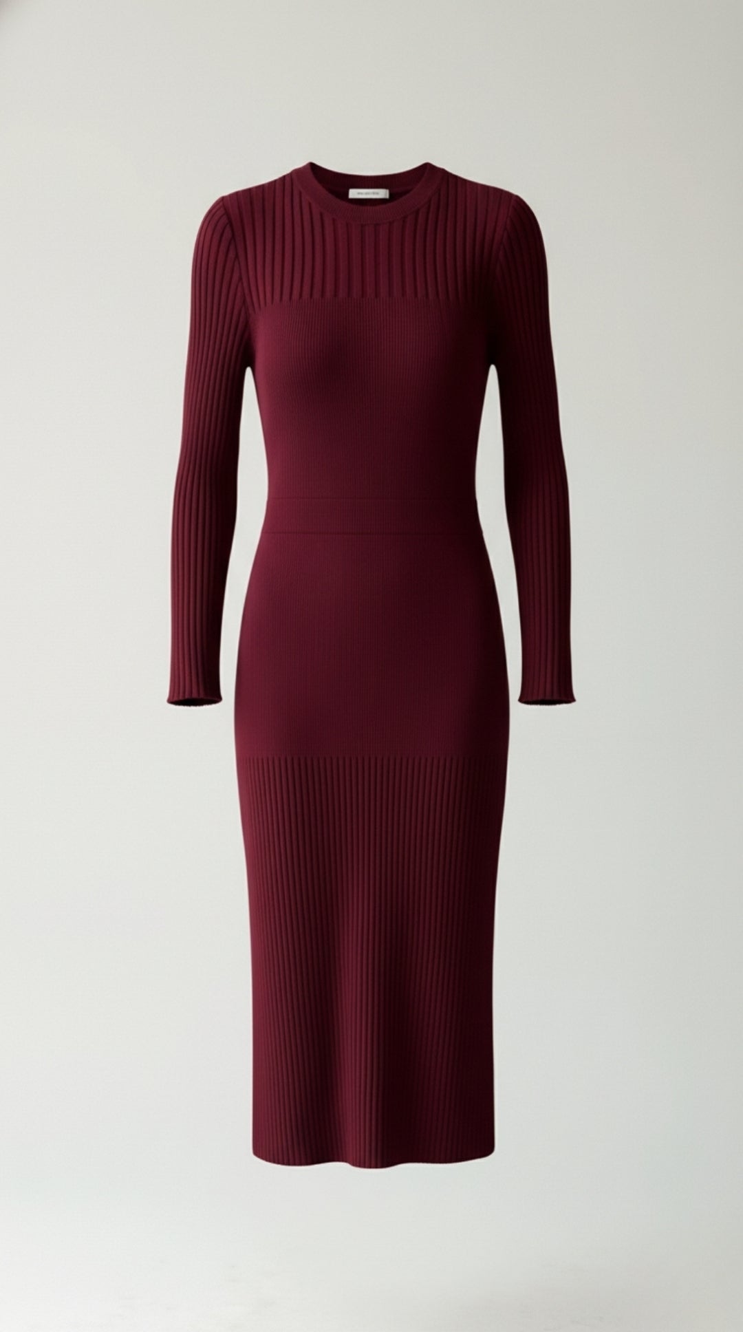 Sheila | Vestido Midi Ajustado de Canalé