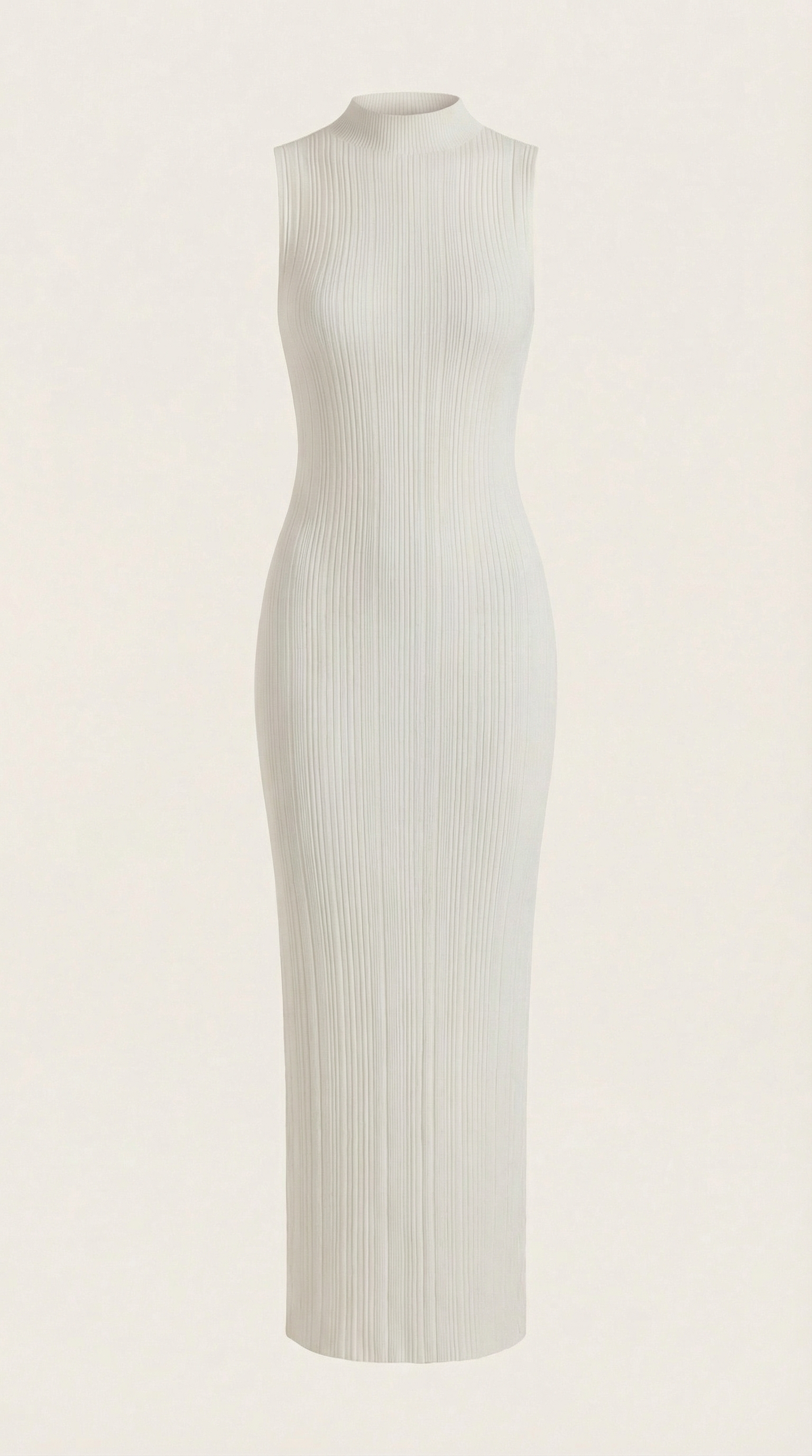 Sonia | Vestido Midi Ajustado de Cuello Alto