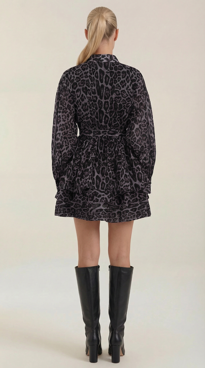 Stella | Vestido Mini de Leopardo