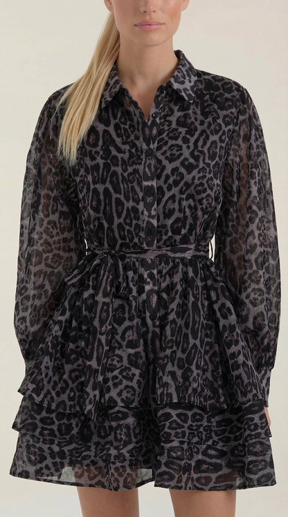 Stella | Vestido Mini de Leopardo