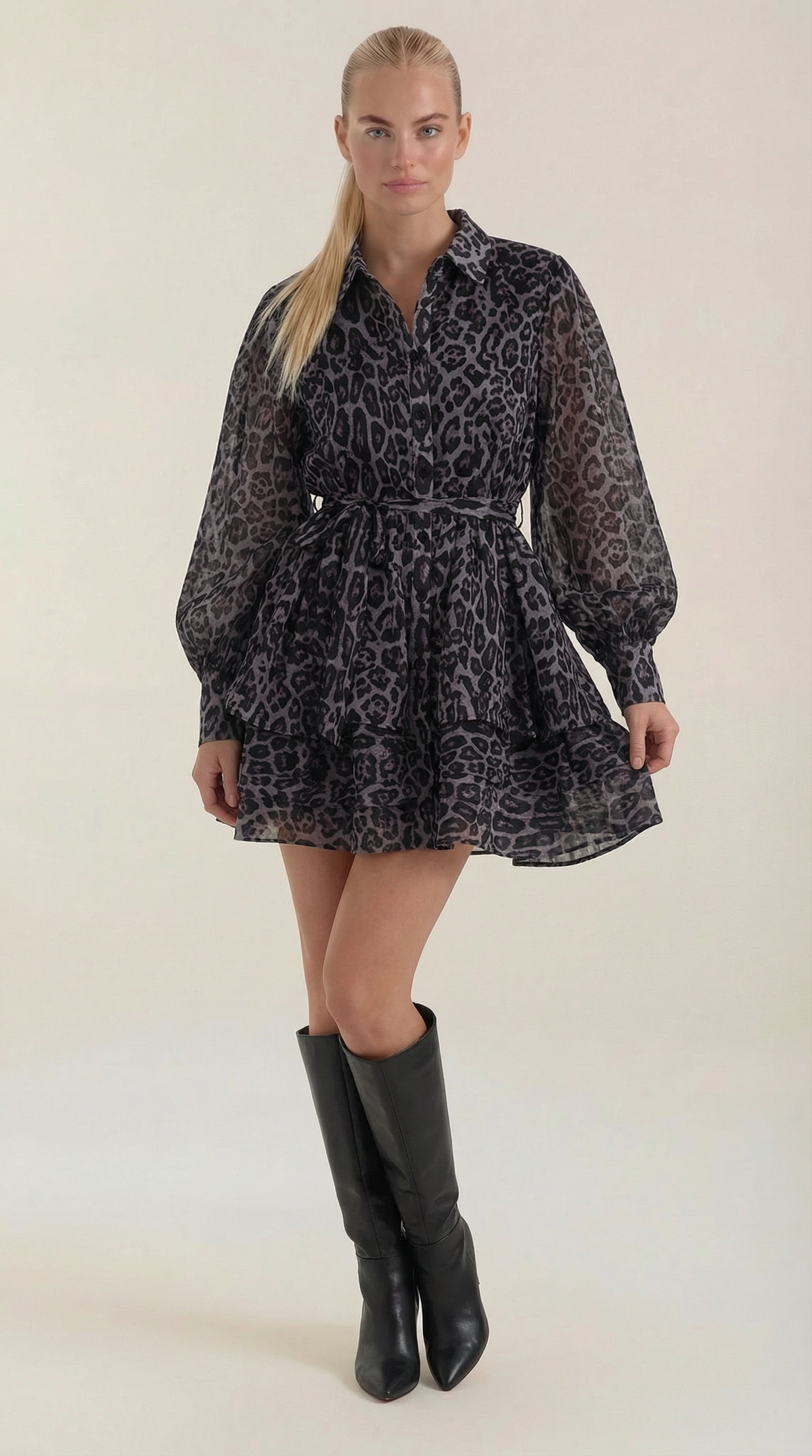 Stella | Vestido Mini de Leopardo