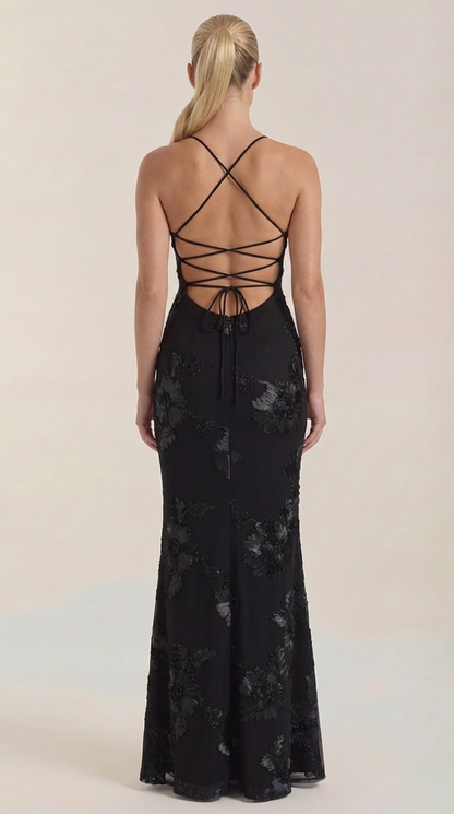 Chantal | Vestido Maxi Floral con Corsé