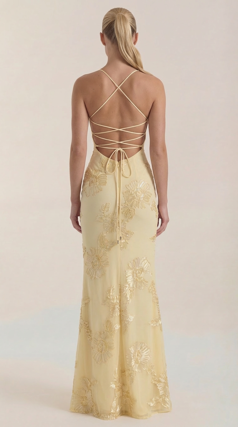 Chantal | Vestido Maxi Floral con Corsé