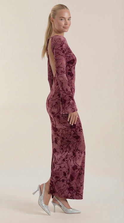 Colleen | Vestido Maxi de Manga Larga