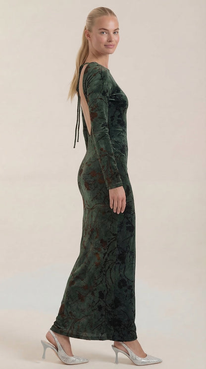 Colleen | Vestido Maxi de Manga Larga