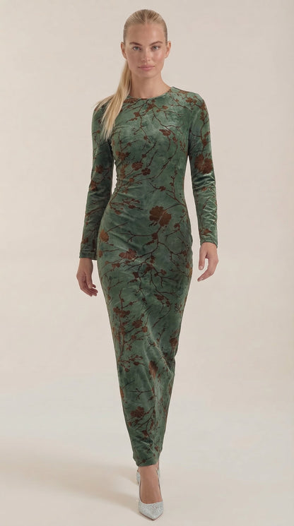 Colleen | Vestido Maxi de Manga Larga