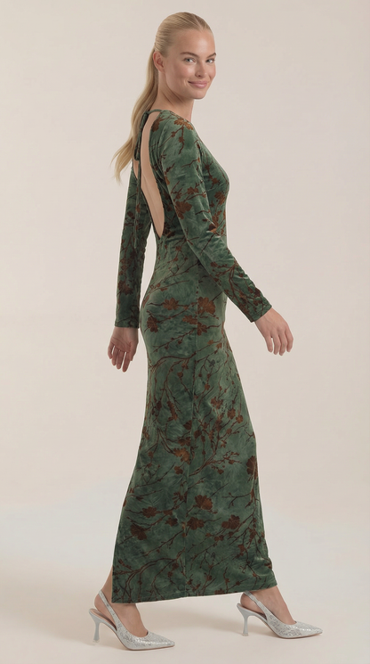 Colleen | Vestido Maxi de Manga Larga