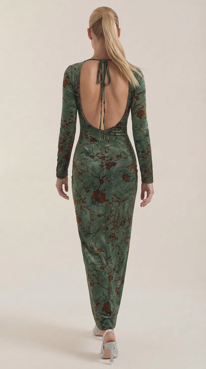 Colleen | Vestido Maxi de Manga Larga