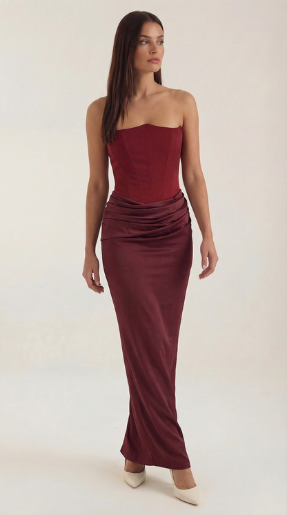 Fiorella | Vestido Largo con Corsé