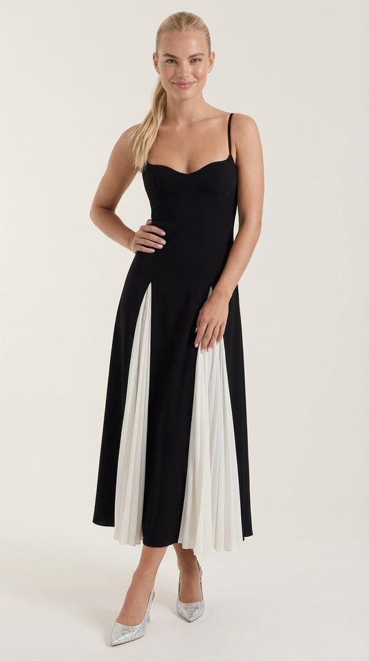 Goldie | Vestido Midi con Godets