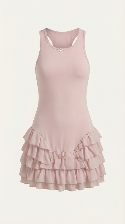 Gwen | Vestido Corto con Volantes
