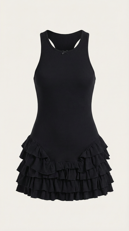 Gwen | Vestido Corto con Volantes