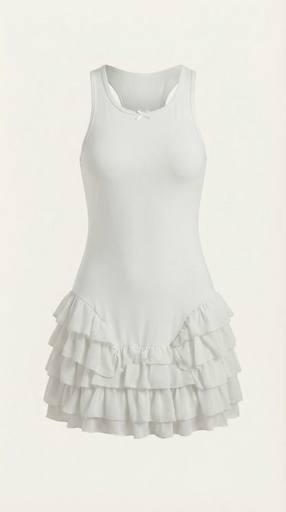Gwen | Vestido Corto con Volantes