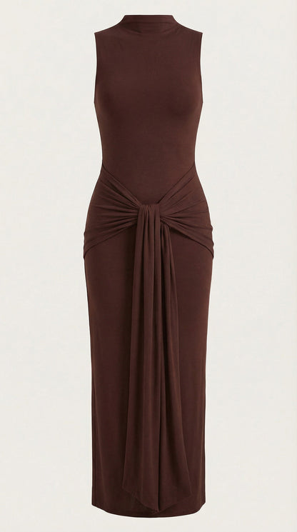 Hester | Vestido Maxi de Cuello Alto