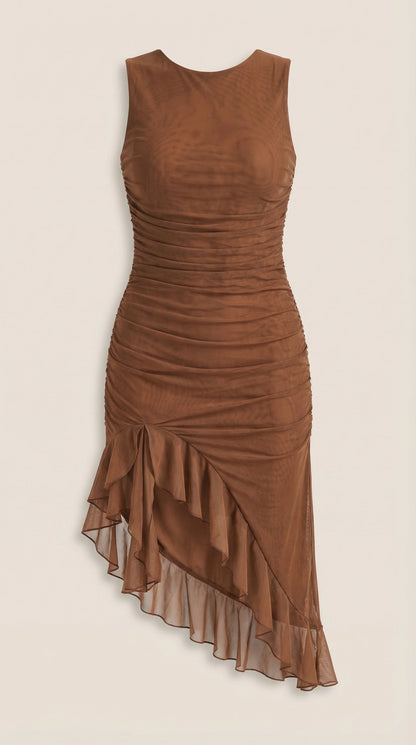 Ramona | Vestido Midi con Volantes