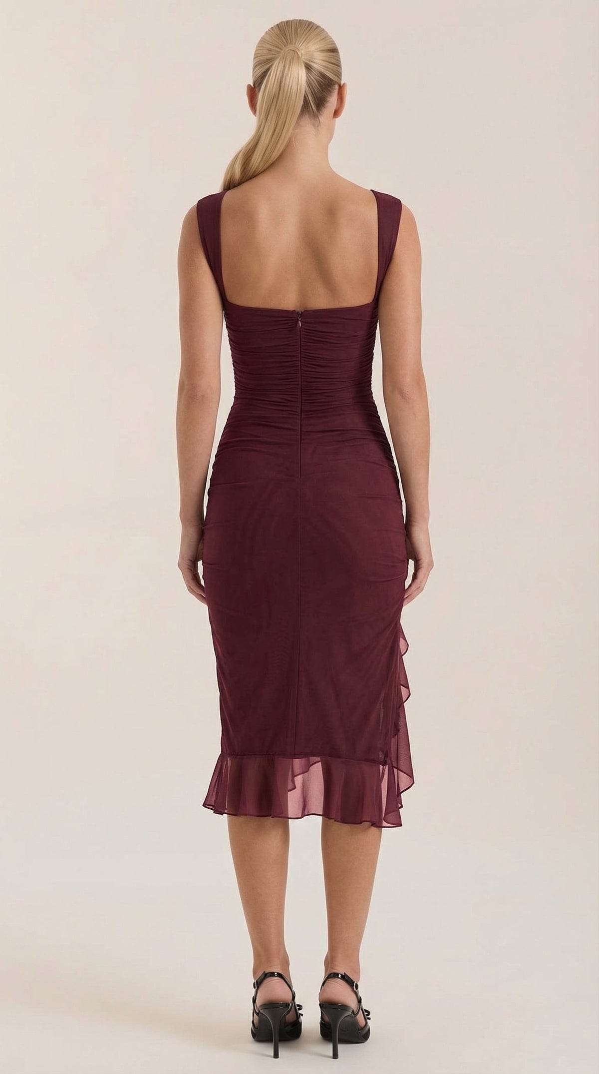 Ramona | Vestido Midi con Volantes