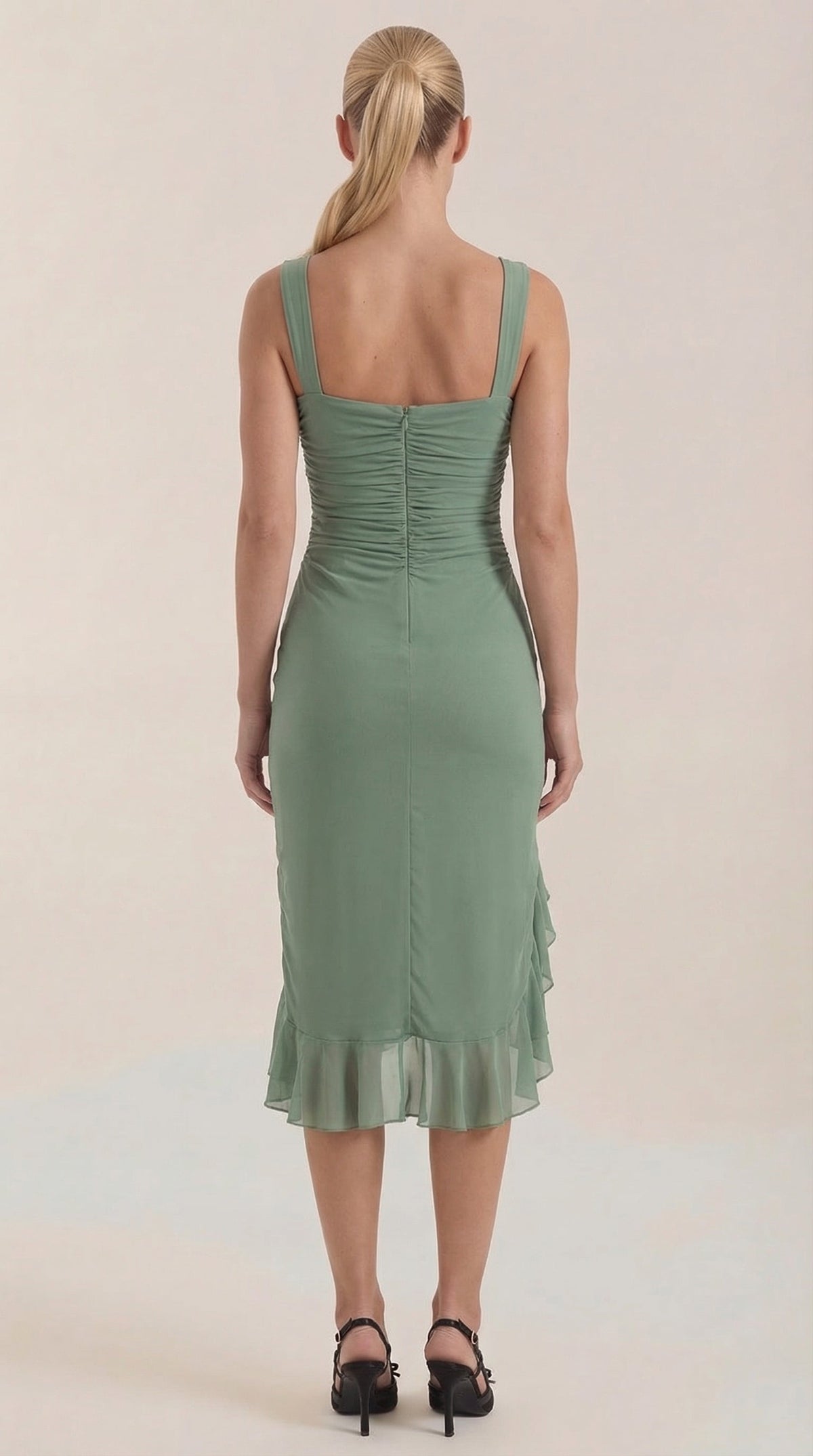 Ramona | Vestido Midi con Volantes