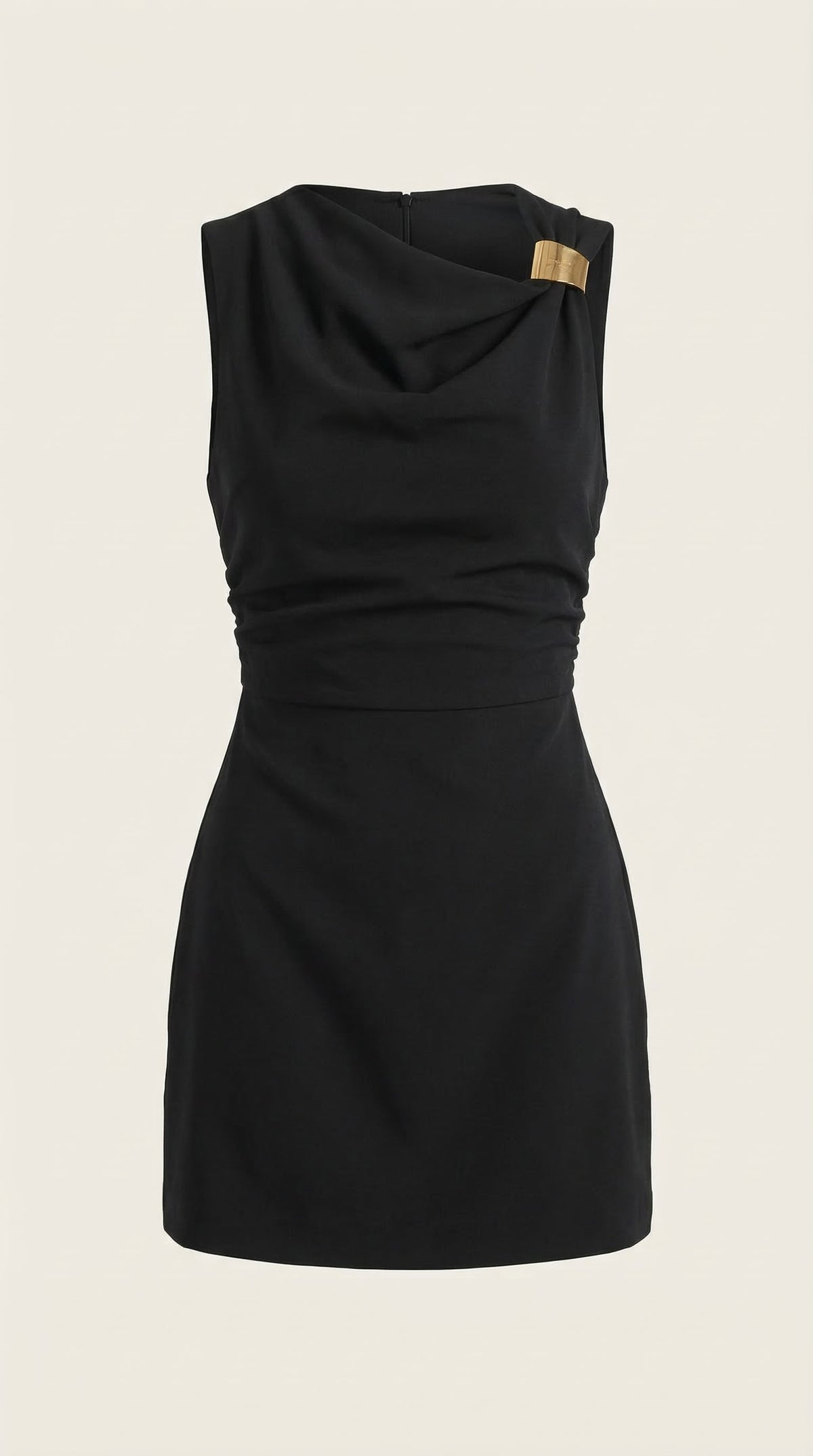Rosalie | Vestido Corto con Cuello Drapeado