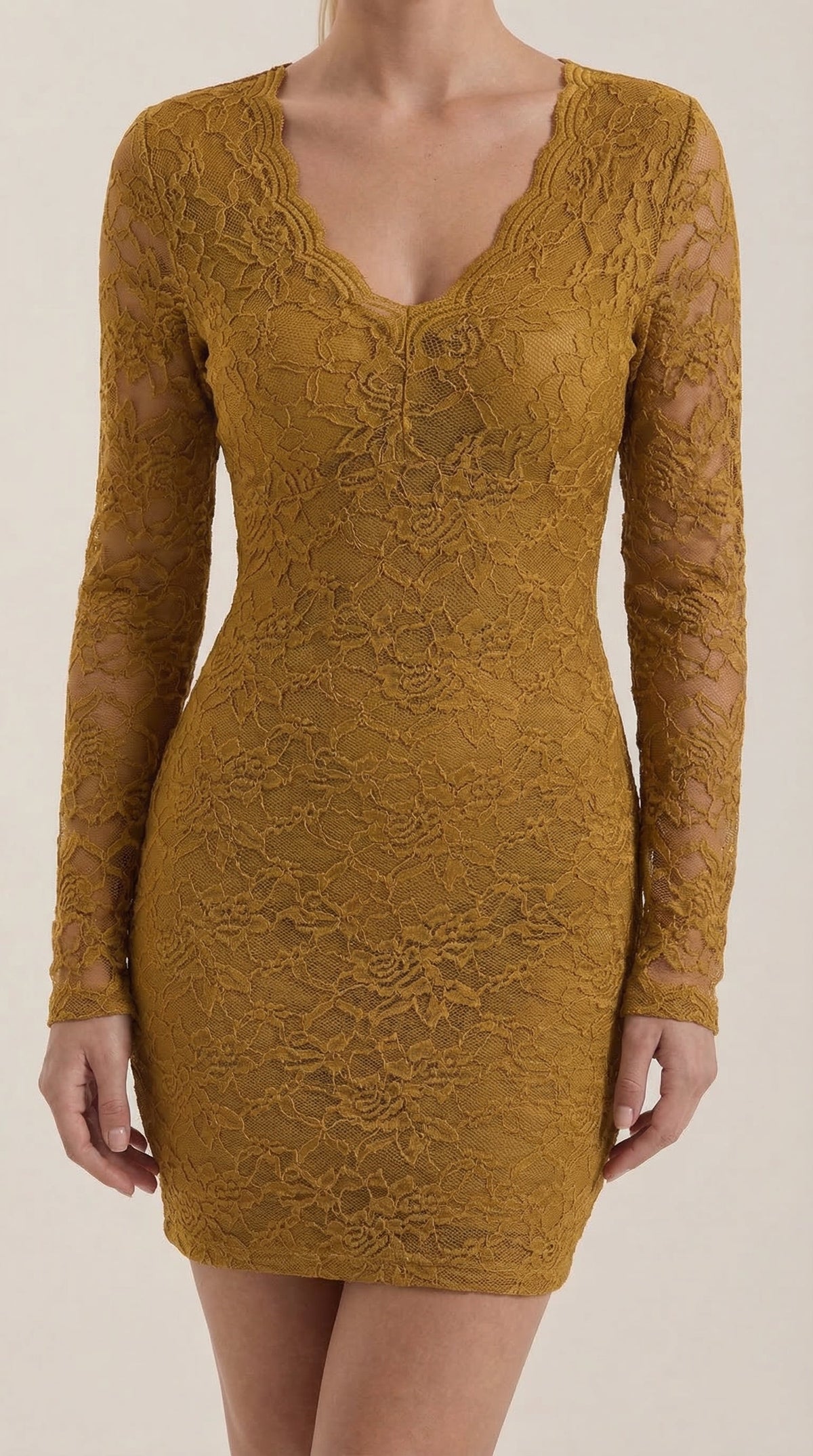 Sadie | Vestido Corto Ajustado de Encaje