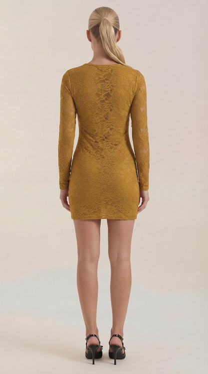 Sadie | Vestido Corto Ajustado de Encaje